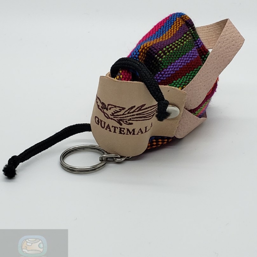 Guatemalan Backpack Keychain - Picture 2 of 2